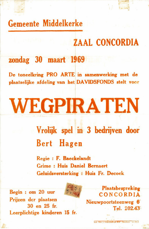 1969 Wegpiraten affiche